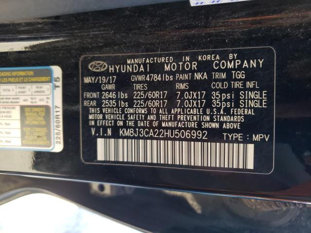 2017 HYUNDAI TUCSON LIM - KM8J3CA22HU506992