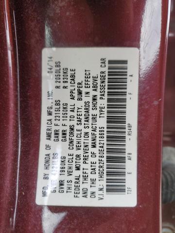 1HGCR2F80EA218695 Honda ACCORD EXL