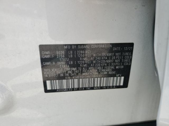 4S4BTGUDXN3184600 Subaru Outback Wilderness