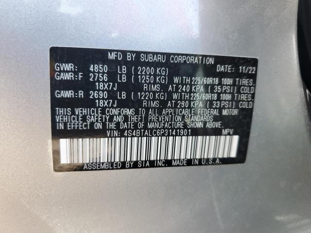 4S4BTALC6P3141901 Subaru Outback Onyx Edition