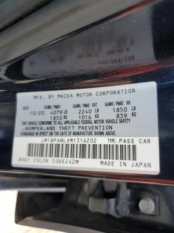 JM1BPABLXM1316202 Mazda 3 SELECT 12