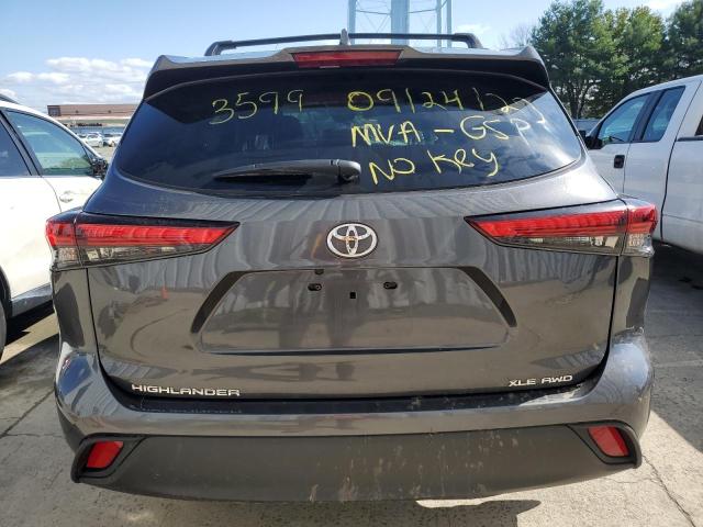 VIN 5TDGZRBH0NS163599 2022 Toyota Highlander, Xle no.6