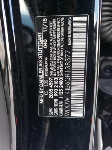 2016 Mercedes-Benz C 300 VIN: WDDWF4JB6GR138377 Lot: 65392503