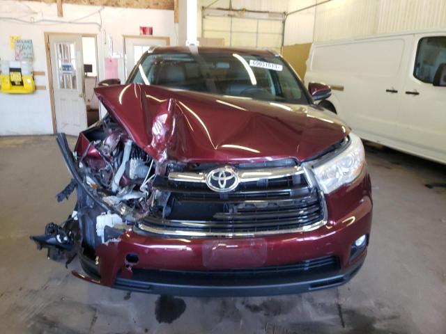 VIN 5TDJKRFH4ES025388 2014 Toyota Highlander, Xle no.5