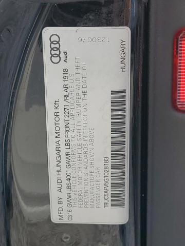 2016 AUDI TT - TRUC5AFV5G1028183