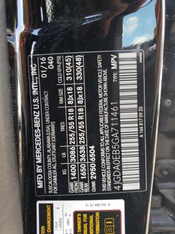 2016 MERCEDES-BENZ GLE 300D 4 - 4JGDA0EB5GA711461