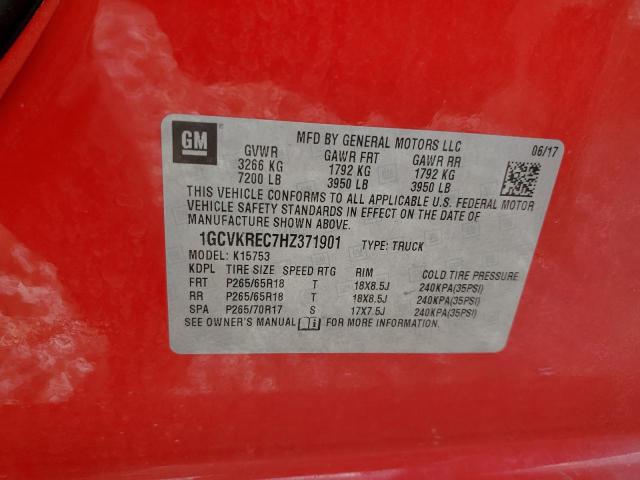 2017 CHEVROLET 1500 EXTEN 1GCVKREC7HZ371901