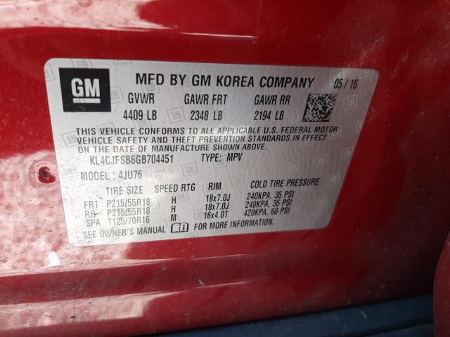 KL4CJFSB6GB704451 Buick Encore Convenience