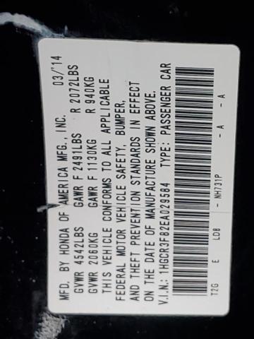 1HGCR3F82EA029584 Honda ACCORD EXL