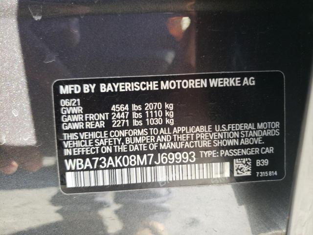 VIN WBA73AK08M7J69993 2021 BMW 2 Series, 228XI no.13