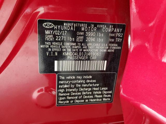 KMHD04LB1JU469061 Hyundai Elantra Sport