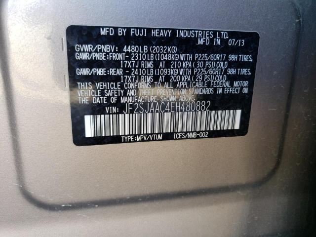JF2SJAAC4EH480882 Subaru Forester 2.5i