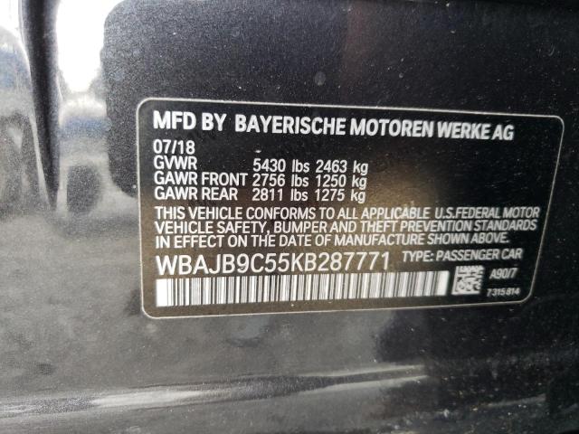 WBAJB9C55KB287771 BMW M550xi