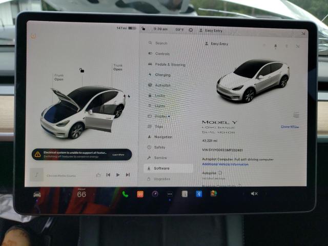 5YJYGDEE3MF232481 | 2021 TESLA MODEL Y