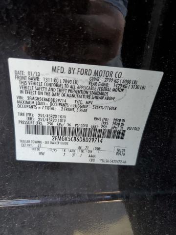  FORD FLEX 2013 Чорний