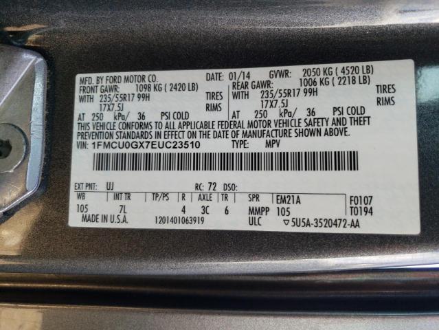 1FMCU0GX7EUC23510 Ford ESCAPE SE