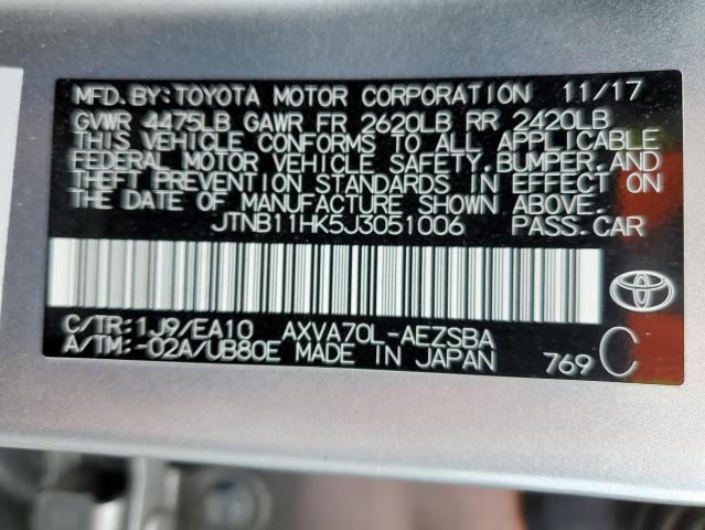 JTNB11HK5J3051006 Toyota CAMRY L