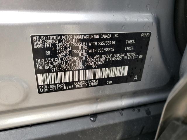2T3C1RFV0LC080564 Toyota Rav4 Xle Premium