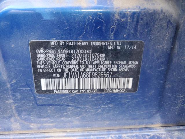 JF1VA1A68F9826567 Subaru WRX