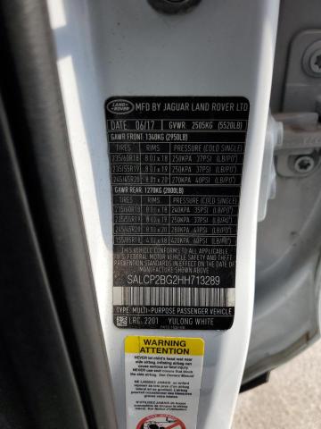 SALCP2BG2HH713289 Land Rover Discovery Sport Se
