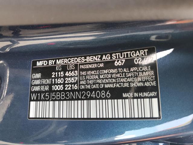 W1K5J5BB3NN294086 Mercedes-Benz Cla Amg 35 4matic