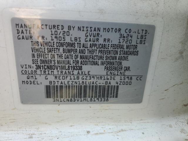  NISSAN VERSA 2021 Білий