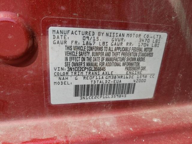 2016 NISSAN 200SX BASE 3N1CE2CP1GL359845