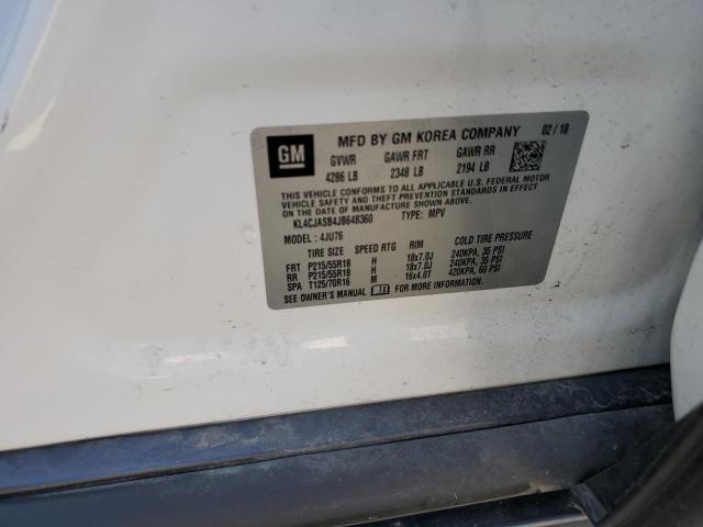 KL4CJASB4JB648360 Buick Encore Preferred