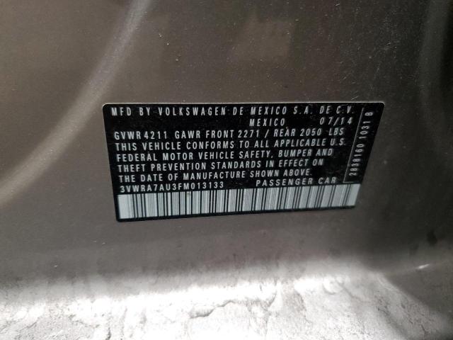 2015 VOLKSWAGEN GOLF TDI - 3VWRA7AU3FM013133