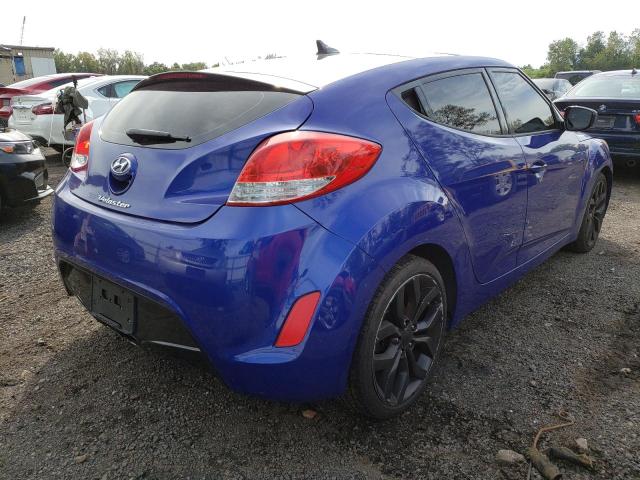VIN: KMHTC6AD0CU046493 Auction: COPART Lot: 68191593 Location: CT - HARTFORD KMHTC6AD0CU046493 HYUNDAI VELOSTER 2012 BLUE Photo 3