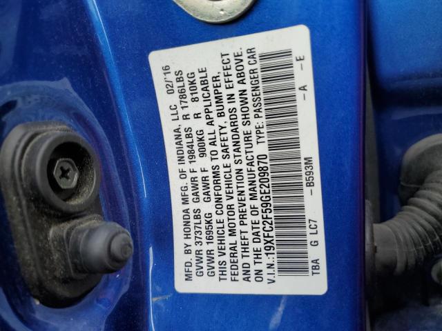 19XFC2F59GE209870 Honda Civic Lx