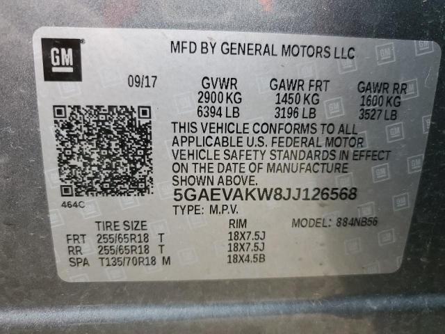 5GAEVAKW8JJ126568 Buick Enclave Essence