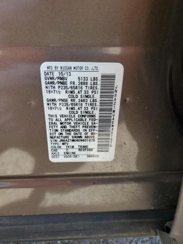 JN8AZ1MU4EW401878 Nissan MURANO S