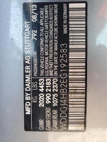 WDDGJ4HB2EG192583 Mercedes-Benz C 250