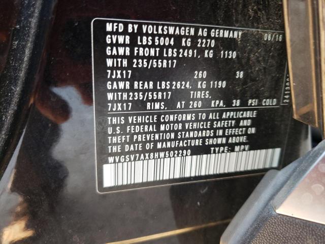 Volkswagen Tiguan Wolfsburg 2017 WVGSV7AX8HW502290 Image 13