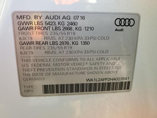 VIN WA1L2AFP2HA023541 2017 Audi Q5, Premium Plus no.14