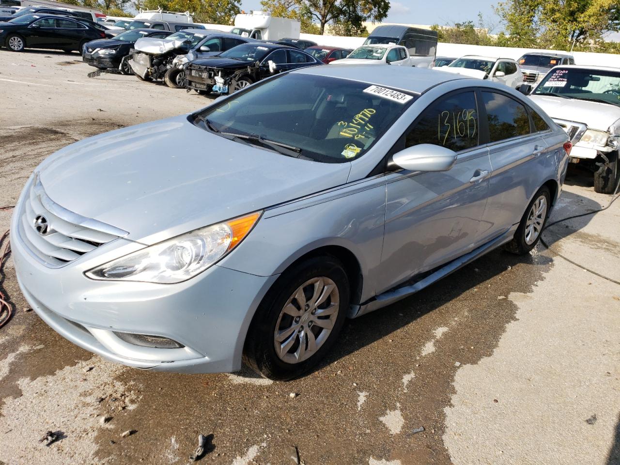 Lot #2487408524 2012 HYUNDAI SONATA GLS