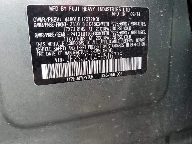 JF2SJADC4FH516776 | 2015 SUBARU FORESTER 2