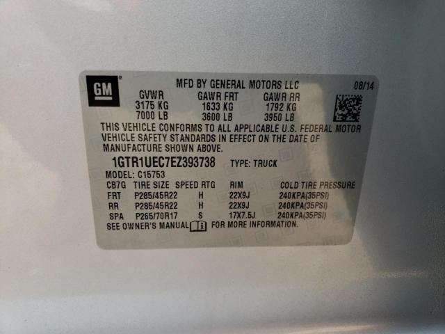 1GTR1UEC7EZ393738 GMC Sierra C1500 Sle