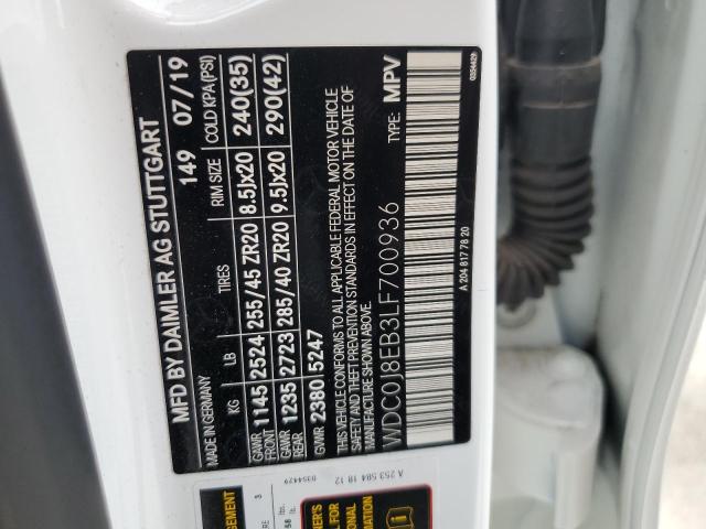 2020 MERCEDES-BENZ GLC COUPE - WDC0J8EB3LF700936