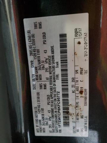 1FTEW1CP8KFC95772 Ford F150 Supercrew