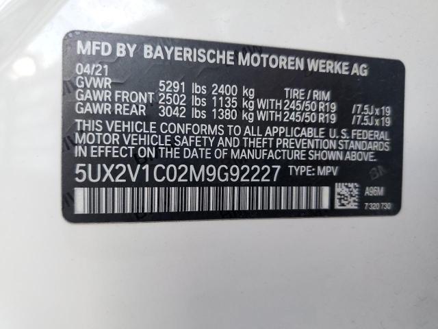 5UX2V1C02M9G92227 BMW X4 XDRIVE3 13