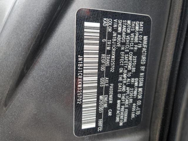 JN1BJ1CRXKW325702 Nissan Rogue Sport S