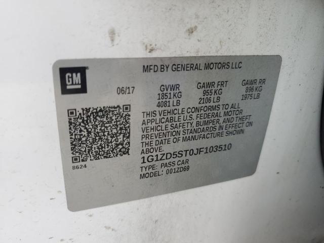 2018 CHEVROLET MALIBU LT - 1G1ZD5ST0JF103510