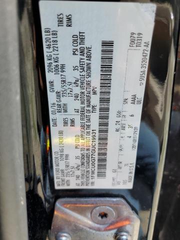 1FMCU0G77GUC19931 Ford ESCAPE SE