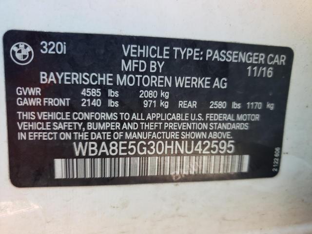 WBA8E5G30HNU42595 BMW 320 XI