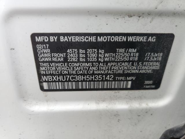 WBXHU7C38H5H35142 BMW X1 Sdrive28i