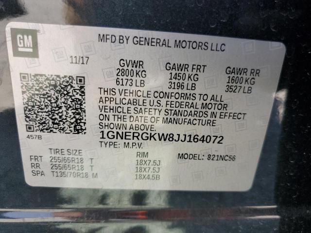 2018 CHEVROLET TRAVERSE L - 1GNERGKW8JJ164072
