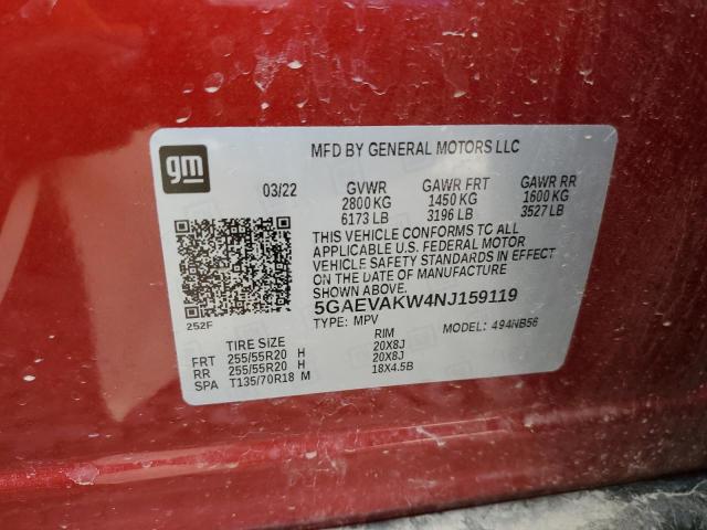 5GAEVAKW4NJ159119 Buick Enclave Essence
