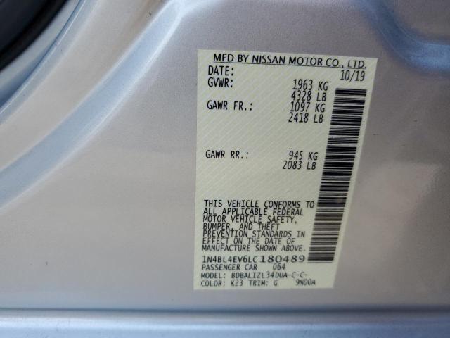 2020 NISSAN ALTIMA SL - 1N4BL4EV6LC180489